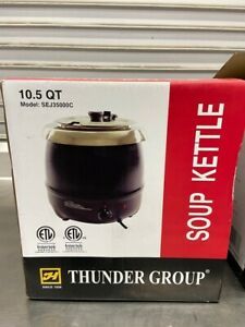 Soup Kettle 10.5 Qt Electric Chili Cheese Warmer Thunder Group SEJ35000C #6185