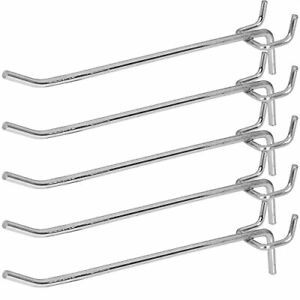 6Inch Metal Pegboard Hooks 40Pack Heavy Duty Pegboard Shelving Hooks Sliver W...