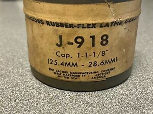 J-918 JACOBS RUBBER-FLEX LATHE COLLET 1&#034; to 1-1/8&#034; CAPACITY, NEW