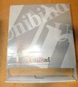 (50) UniBind 25200LS18BO SteelCrystal Frosted Cover 18mm Bordo 130-160 Pages New