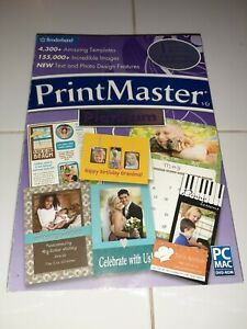 Broderbund PrintMaster v6 Platinum DVD-ROM EUC