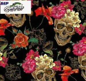 WHOLESAL Hydrographic Dip Film Water Transfer Print 1*20M SKULL FLOWER SALE!