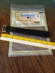 Boston Leather Glove Strap W/ Square Ring, Uniform Belt Accessories