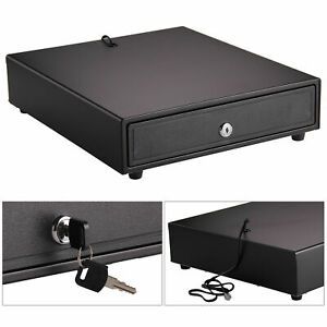 Works Compatible Epson POS Printers w/ 4 Bill &amp; 5 Coin Tray Cash Drawer Box