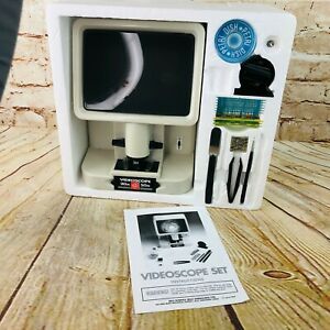 Vtg Kids Education Science Videoscope Set Slide Specimens Insects Plants Animals