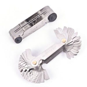 58pcs/set Screw Gauge Whitworth 55 Degree Metrisch 60 Degree Thread Pitch  JD