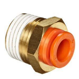 1 PCS SMC KQ2H09-03AS Brass Tube Fitting with Sealant Male Connector KD