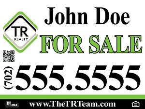 10 pack 24&#034; x 24&#034; FULL COLOR/ DOUBLE sided/plastic REAL ESTATE &amp; YARD SIGNS