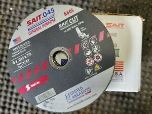 Sait 23106 6&#034; x .045 x 7/8&#034; Cut-off Wheel Box of 50