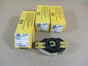 All 3 x Hubbell Twist-Lock 20A, 125V Receptacle, 2 pole, 3 wire HBL2310 CN