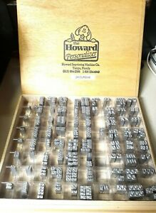 Howard Personalizer Type  -  24pt. Goudy Cursive  -  Hot Foil Stamping Machine