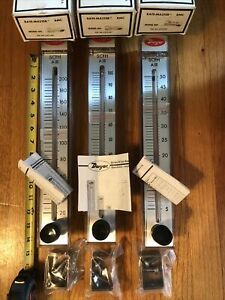 Dwyer Rate-Master Flow Meters - 3 New (One 5-50, One 10-100, &amp; One 20-200)