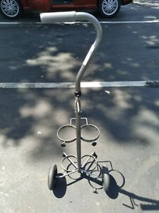 dual oxygen cylinder cart with wheels