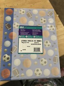 Print paper letterhead 100 Sheets, A Few Less Boarder Sports Soccer  24 Lb. Bond
