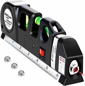 Laser Level Line Tool, Multipurpose Kit 7.5*2.7*1 inch, Black