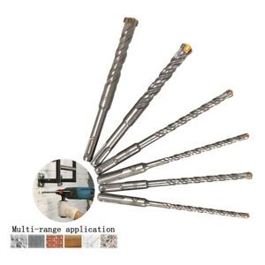 150mm SDS Plus Hammer Drill Bit Bits for Ceramic Concrete Wall Rotary Tool 6Pcs