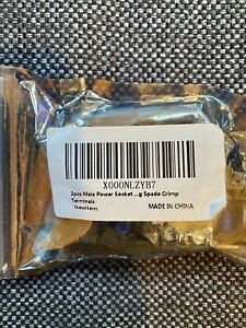 2pcs Male Power Socket Inlet Module Plug Wiring Spade