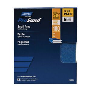 NORTON 07660782085 Sand Sponge 180Grt 6Pk
