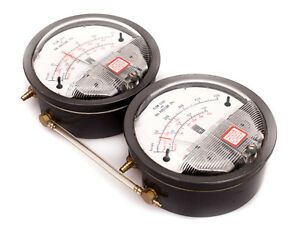 2 Minneapolis Blower Door Model 4 Fan Pressure Gauges Dwyer 500/125 Pascals