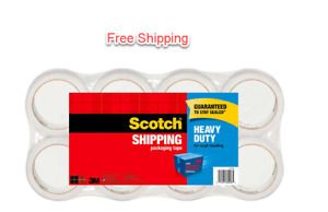 Scotch Heavy Duty Shipping Tape 3M 8-PACK. FREE SHIPPING