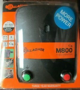 Gallagher M800 Electric Fence Energizer G323524 BRAND NEW