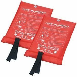 Fire Blanket Fiberglass Fire Emergency Blanket Suppression Blanket Flame Reta...