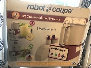 Robot Coupe R2U R2 Benchtop / Countertop Food Processor / Stainless Steel Bowl