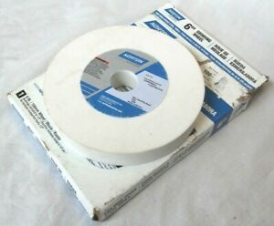 NORTON ABRASIVES Grinding Wheel - 6in. x 1in White Aluminum Oxide, Fine 100