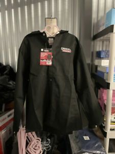 NEW MENS LINCOLN ELECTRIC WELDING JACKET FLAME RETARDANT BLACK SIZE: LARGE