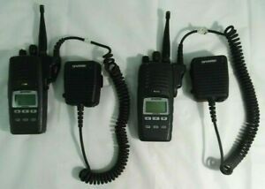 Harris P5400 Professional Multi Mode Two-Way Radios w/ Mics Lot of (2)