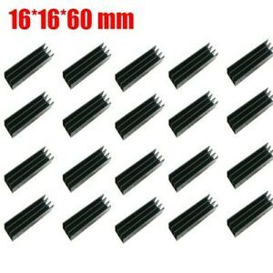 New 20x Aluminum Radiator Power Amplifier Board Module Heat Sink 16*16*60 Mm