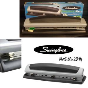 NEW Swingline 10-Sheets Precision Pro Desktop 2 or 3-Hole Punch SWI74037