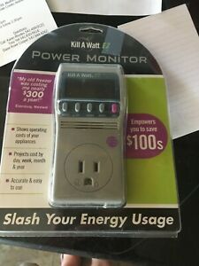 EZ Kill-A-Watt EZ Power Meter Electricity Usage Monitor P4460 New open-Box