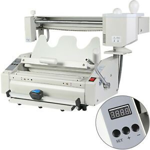 VEVOR A4 Perfect Binding Machine Hot Melt Glue Side Gluing Book Binder w/ LCD