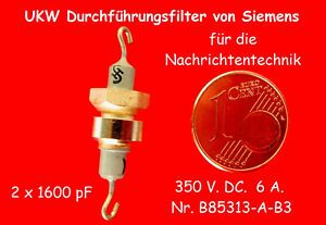 UKW Durchfhrungsfilter SIEMENS Drosseln Spulen &amp; Filter Elektronik &amp; Messtechni