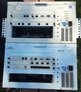 2 x 3COM NBX 100 Phone System w/ 2 x 3C10110 3C10114 3C10115 3C10117 Cards