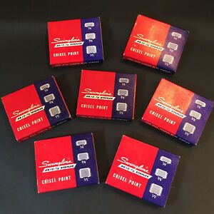 VTG Swingline Chisel Point Staples No. 13 1/2” 1000 CT Wire Staples 7 Boxes NOS