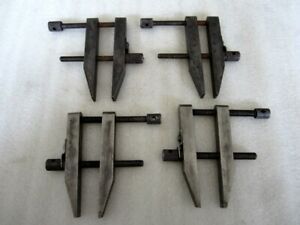 4x Vintage Unbranded Machinist Parallel Clamps 4486 Made in USA?