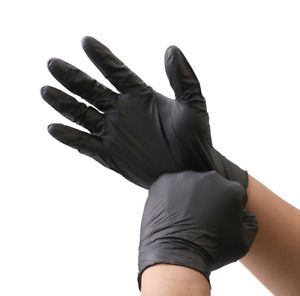 Black Disposable Strong Nitrile Gloves Powder Latex Free Food Industrial Use new
