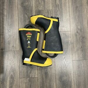 Viking Fireman Boots Felt Lined Steel Toe Flame Retardant Mens Boots size 10