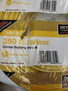 CerroMax SlipWire 1471672G 250&#039; 12-2 NM-B Copper Building Electrical Wire - New!