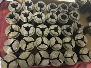 41 Pcs.Hardinge No. 22 Brown &amp; Sharpe Round/ Square / Hex Collets