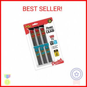 Pentel Super Hi-Polymer Lead Refills Value Pack (C257BPHB6), original versio …