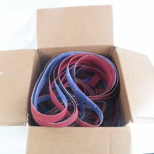 (25) 2&#034;X136&#034;X36 Grit Sanding Belt Resin Bond CeramicAlumina Plus Polyester Cloth