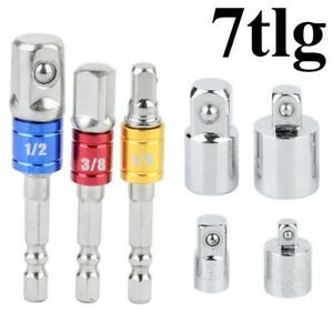 Socket Adapter Extension Rod Square Bit Holder Replacement 7-piece Parts