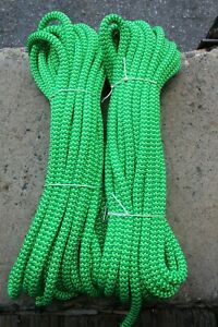 TWO Yale XTC-24 Strand Arborist Rope, Tree Climbing Line 7/16&#034; x 55&#039; Green, 110&#039;