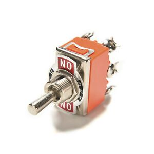 Auto Car Boat 6 Pin 15A Car Tip Toggle DPDT ON-OFF-ON Switch 12v 220 - 250 FD