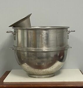 HOBART VML 80 LARGE STEEL MIXING MIXER BOWL W/ HOBART DOUGH HOOK OEM
