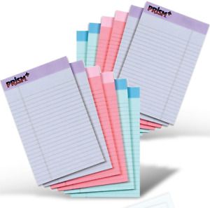 TOPS Prism Plus 100% Recycled Legal Pad, 5 x 8 Inches, Perforated, Assorted 50 2