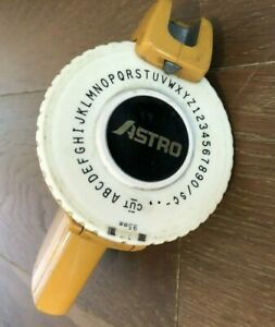 Vintage Astro Label Maker Yellow